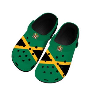 Sandales drapeau jamaïcain maison sabots chaussures d'eau personnalisées hommes adolescent jamaïque chaussure jardin sabot respirant plage trou pantoufles 230807