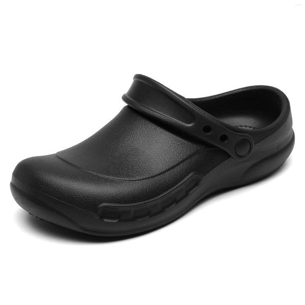 Sandales Jumpmore Chaussures de sécurité antidérapantes Résistant à l'huile Hommes Lieux humides Travail Cuisine Salles de bains Taille 38-48