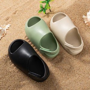 Sandales enfants sandalias enfant en bas âge sans lacet mode garçons filles plage été diapositives os résine enfants chaussures d'eau légères