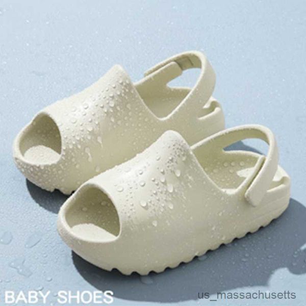 Sandalias para niños, sandalias para niños pequeños, moda para niños y niñas, toboganes de playa de verano, zapatos de agua ligeros de resina ósea para niños R230603