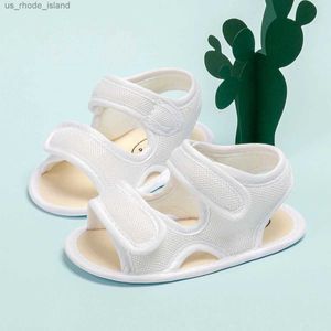 Sandals Kidsun 2024 NOUVELLE-NÉBÉ Sandales Coton Sole légère et respirant Baby Princess Shoes Baby Sandales Canvasl240429