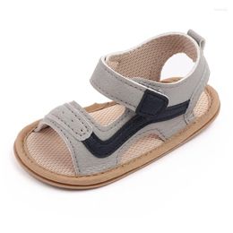 Sandalen Kruleepo 2023 Lente Zomer Baby Kids PU Slipper Schoenen Peuter Jongens Baby Meisjes Leer Mesh Rubberen Zool Babyschoenen