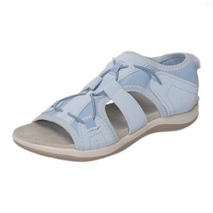 Sandalen dames lage top kleurblok ademende sport vis mond roman strand pvc plastic schoenen holle zomer 2023