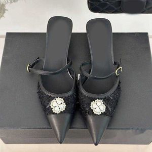 Sandales en cuir à bouts pointus pour femmes, chaussures élégantes et sexy, confortables