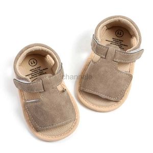 Sandalen Kleine Voeten Grote Stijl Modieuze PU-sandalen met strik voor babymeisjes en jongens (0-18 maanden) met zachte rubberen zolen 240329