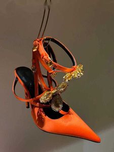 Sandals décoration de luxe talons hauts pour talon mince chaussures de fête sexy diamant single