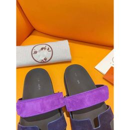 Sandals Luxury designer slides Top classic slippers, walking very comfortable real handmade shoes