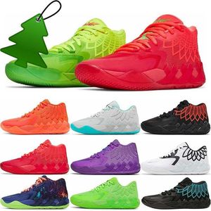 Sandales MB1 Basketball Chaussures MB 1 Hommes Femmes Rick et Morty LaMelo Ball Shoe Queen City Black Blast Buzz City LO UFO Not From Here Rock Ridge Red Sport T