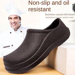 Sandals Mens's Anti-Skid résistant à l'huile imperméable à l'usure légère Légère plage de la plage, chaussures de chef décontracté