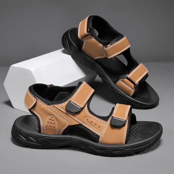 Sandalias Sandalias de sandalias negras masculinas Sandalias de verano más vendidas en 2023 Productos zapatos para hombres con réplica de diseñador de envío gratis