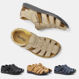Sandals Men Sandals 2022 Nouveau design Sandles décontractés pour hommes Chaussures d'été pour hommes Unplip confortable Sandalias Hombre # 2061