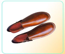 Sandals hommes chaussures décontractées chaussures mâles homme appartements d'été à bout fermé vintage ps taille zapatos de hombres personlizar m05142236698