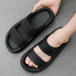 Sandales hommes femmes sandales plate-forme chaussures d'été non galet nuage touchent des vacances de la plage de mer chaussures de repos épaisse semelles douces sandalias