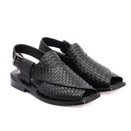 Sandales Sandales noires pour hommes Boucle tissée marron Chaussures pour hommes Vacances décontractées Taille de plage 3846 230719