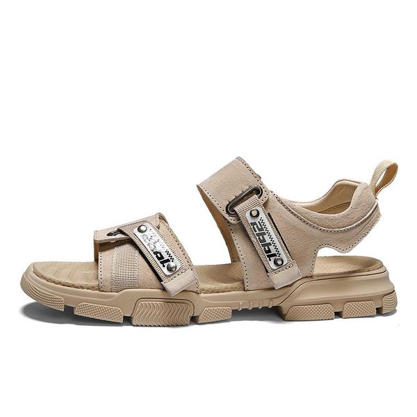 Sandalias Hombre Zapato Cuero Montaña Para Playa Hombre Sandalias 39 Suela Zapatillas De Verano Tamaño Para S Vestido De Goma Cuero Masculino En Hombres