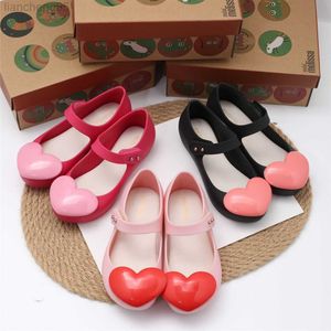 Sandals mini kinderen hart zoete meid jelly schoenen geurige sandalen 2022 zomerschoenen sandalen kinderen prinses hmi091 w0327