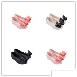 Sandalias Mini Melissa Big Bow Jelly Shoes Fashion Fashion Summer Summer Kids de alta calidad Beach Hmi045 220409 Drop entrega bebé Dhhkz