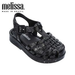 Sandalias Mini Melissa Summer Baby Shoes with Girls Jelly Childrens Non Slip Princess Beach D240527