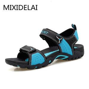 Sandales MIXIDELAI mode extérieure hommes sandales été hommes chaussures chaussures décontractées respirant plage sandales Sapatos Masculinos grande taille 3546 230410