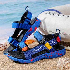 Sandals New Boys Sandals Summer Shoes Beach Outdoor Children Casual Sneakers Plus Size Sports Tennis Shoes for Boy Free Shipping Z0225