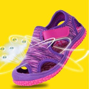 Sandalen nieuwe zomer kinderen strand jongens sandalen schoenen gesloten teen baby sport sandalen voor meisjes EU maat 21-32 240419