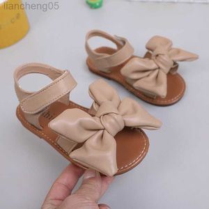 Sandalen nieuwe zomer sandalen boog kinderen schoenen meisjes sandalen baby Koreaans feest prinses zacht strand sandaal W0327