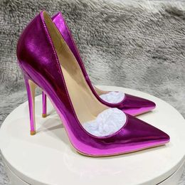 Sandalias NoNAME-NULL WOMEN SARO HIGH TAILS 12cm 10 cm 8 cm zapatos de moda puntiagudos de color rosa y púrpura adecuado para la extensión de otoño J240530