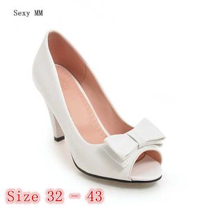 Sandalen Peep Toe High Heel Dames Pumps Hoge hakschoenen Stiletto Vrouw Wedding Schoenen Kitten Heels Kleine plus maat 32 33 - 40 41 42 43 G230211