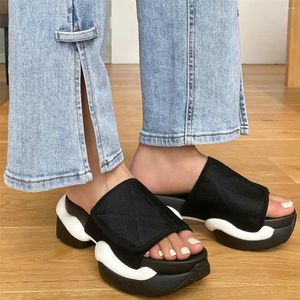 Sandals platform pompen schoenen vrouwen nylon wiggen hoge hak sport gladiatoren vrouwelijk open teen zomer mode sneakers casual