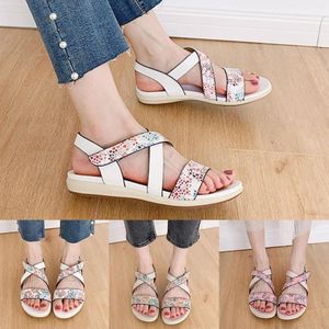 Sandals platform Stripper Fancy Shoes Dames Casual en Fashion PU -stijl Flat voor vrouwen maat 10 breed