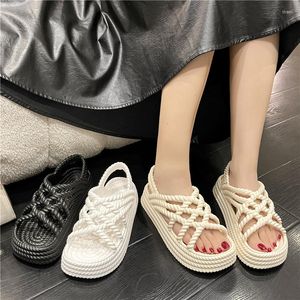 Sandalen Platform Wave Hollow Design Dames Slides Zachte Antislip Slippers Casual Mode Damesschoenen 2023 Zomer