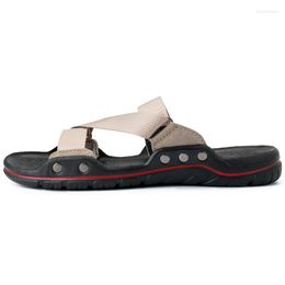 Sandales grande taille 48 été mode chaussures de plage pour hommes décontracté extérieur respirant mâle doux confort classique pantoufle qualité