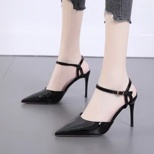 Sandalen Puntschoen Effen kleur Stiletto hakken Slingback Dames Eenvoudige zomer Damesschoenen Jurk Kantoorwerk Pompen