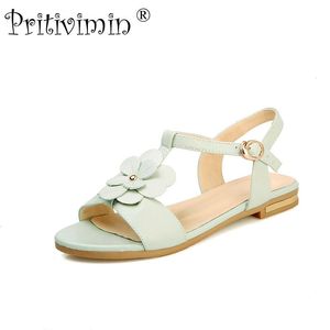 Sandales Privimin FN192 Fashion Women's Summer Laidies Peep Open Toe Land Talons bas Abricot Mint Green Gladiato Shoes