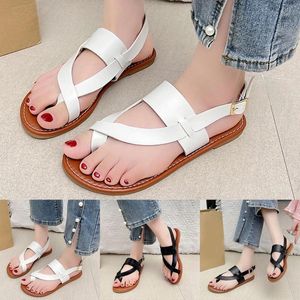 Sandalen Romeinse dames zomer zachte zool strandschoenen met platte bodem dames maat 12