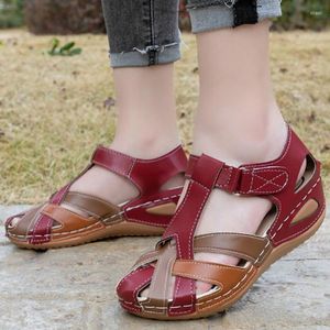 Sandales Rome faites à la main pour femmes, bout ouvert, tête ronde, grande taille, chaussures de luxe de styliste, pantoufles Sadalias Femininas