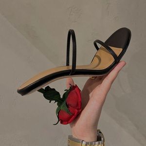 Sandales Rose Fleur Talon Femmes Chaussures De Mariage À Talons Hauts Talons Mi-talons Et Pantoufles Escarpins Pour ChaussuresSandales
