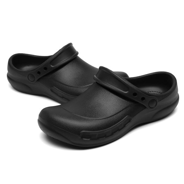 Sandalias zapatos de seguridad antideslizos y zapatos slipon resistentes al aceite zapatos chef para hombres lugar húmedo hospitals/cocinas/zapatos baños zapatos src zapatos