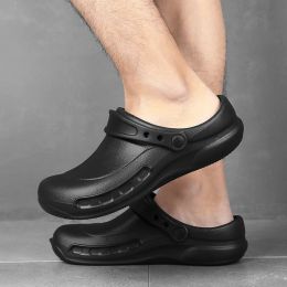 Sandalen Veiligheidsschoenen Niet -slip Oil -resistente Men Schoenen Wet Places Ziekenhuis Werkschoenen Kitchen Badkamers Schoenen Maat 3848