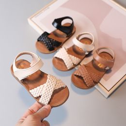 Sandalen sandaal pantai bayi gladiator sepatu romawi bersirkulasi kasual datar sepatu anak-anak musim panas sandaal anak pantai perempuan f02121 230425