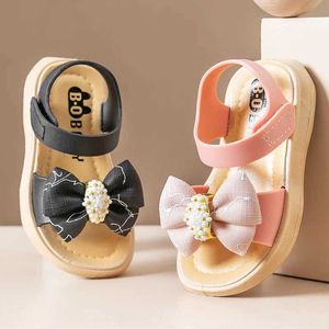 Sandales Sandalias Summer Girls Sandales Sweet Bowknot anti-glissement