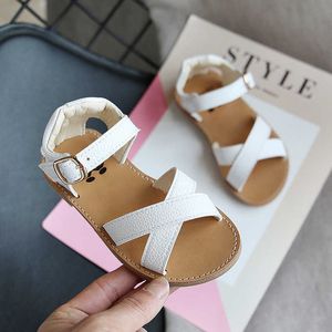 Sandalen sandalen voor meisjes zomer kinderen kinderen meisje jongen buiten zachte kruis sandalen slippers schoenen sandalias kinderen schoenen z0225