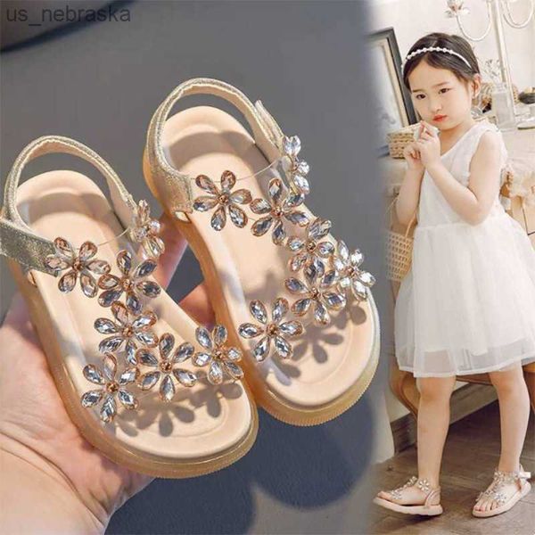 Sandales Sandales D'été Filles Tongs Enfants Princesse Chaussures Bling Pantoufle Plage Enfants Bowtie Diapositives Bébé 230322 L230518