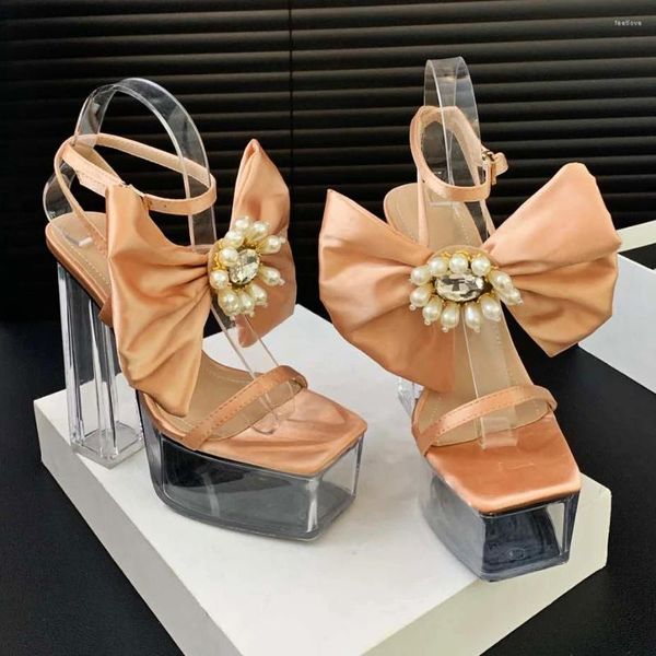 Sandalias Bows satin