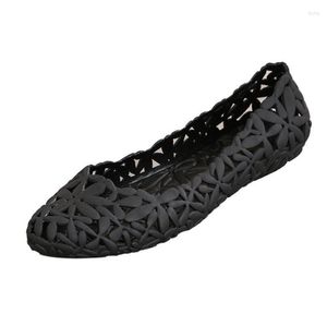 Sandalen Savanah Zomer Vrouwen Mode Hol Platte Bodem Anti Slip Vrouwelijke Plastic Jelly Strand Slippers Dames Casual Schoenen