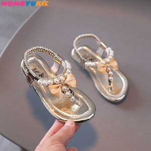 Sandales Sepatu anak perempuan musim panas sepatu plat Fling dansa bayi sandale anak anak pernikahan Rose 230516