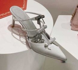 Sandalen Schuhe Leder Damen Fuß nacktes Wasser Diamantgürtel Design Verzierungen Party Walk EU35-43