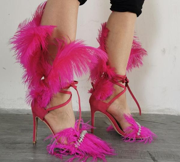Sandales SHOFOO Shoes.Sexy Fashion Sandales pour femmes. Environ 11 cm Chaussures d'été à talons hauts. Montrer