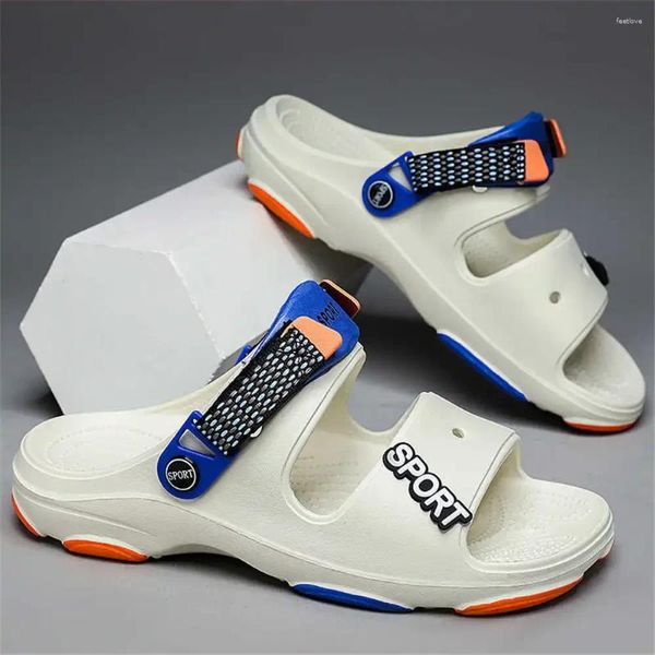 Sandales douche taille 40 sandale bleu hommes pantoufles de glissière chaussures adultes baskets sportives collège ensoleillé shoses anyy