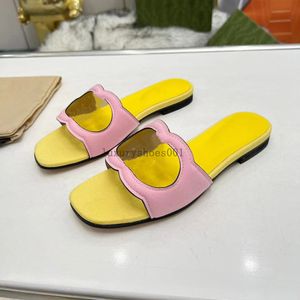 Sandalen Slipper SLIPPER SLIDE SLIDE Dames Interlocking Sandalen schoenen Lady Flip Flops 5cm Slip op Strandschuif Flat Casual Walking OOFR Slides 5.8 06